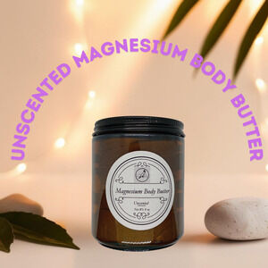 Magnesium Whipped Body Butter Sleep, Cramps, Pain, Neuropathy Baby Unscented 8oz